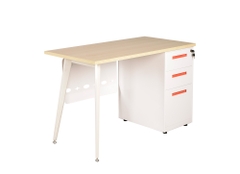 Bàn làm việc nhân viên 1m2 có hộc LUX120SHLYC10-LUX120HLYC10 mẫu bàn làm việc có hộc