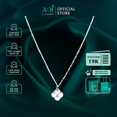 Dây chuyền Trang sức bạc 925 ADJ thanh lịch thời trang cao cấp Cánh Hoa May Mắn SD146100AD