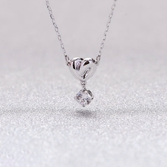 Dây chuyền Trang sức bạc 925 ADJ an toàn sang trọng cao cấp Trái Tim Hoàn Mỹ SD108172AD