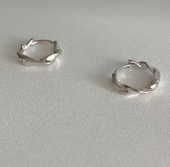 Bông tai Trang sức bạc 925 ADJ an toàn sang trọng cao cấp bông tai tròn - SB118165AD