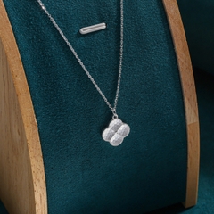 Dây chuyền Trang sức bạc 925 ADJ thanh lịch thời trang cao cấp Cánh Hoa May Mắn SD146100AD