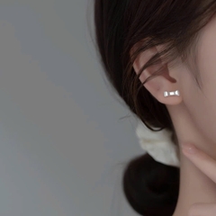 Bông tai Trang sức bạc 925 ADJ sang trọng cao cấp Chiếc Nơ Thanh Lịch - SB118183AD