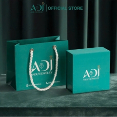 Nhẫn Đôi Bạc ADJ 925  Pure Love Đính Đá CZ Phụ Kiện Trang Sức Nữ Cao Cấp