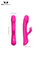 SMT430 - Dương vật giả rung thiết kế 3 lưỡi liếm hột le