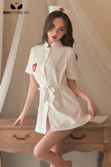 SMS328 - váy cosplay y tá cực ngắn buộc nơ gợi cảm quyến rũ