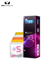 SMT1510 - 30 bao cao su bôi trơn có hạt nổi kích thích điểm G