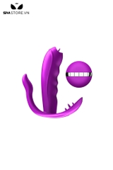 SMT745 - Dương vật giả rung có lưỡi sạc điện dài 110mm màu tím