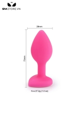 SMT088 - butt plug silicon hình trái tim và phích cắm hình thoi