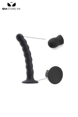 SMT119 - Đồ chơi hậu môn silicon với thiết kế dài 21cm màu đen