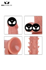 SMT932 - Dương vật giả silcion có gai siêu mềm và đế dính tường