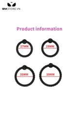 SMT626 - Combo 4 vòng đeo dương vật cao su gắn 1 viên bi