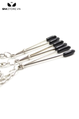 SMT284 - Kẹp âm vật núm vú thiết kế 3 đầu bằng kim loại dài 21.5cm