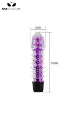 SMT716 - Dương vật giả silicon gai mềm có rung dài 17cm