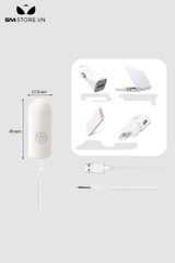 SMT1135 - Trứng rung mini điều khiển từ xa dùng sạc dài 17.5mm