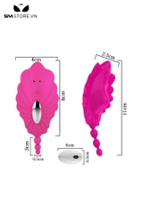 SMT811 - Quần chip rung silicon hình con cá điều khiển từ xa dài 105mm