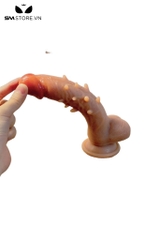 SMT932 - Dương vật giả silcion có gai siêu mềm và đế dính tường