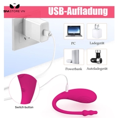 SMT1522 - Trứng rung 2 đầu điều khiển APP 9 chế độ sạc điện