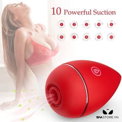 SMT1571 - Trứng rung ngụy trang giọt nước có 10 chế độ hút