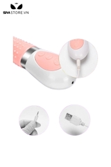 SMT513 - Luỡi rung silicon có gai màu hồng sạc pin tiện lợi