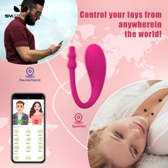 SMT1522 - Trứng rung 2 đầu điều khiển APP 9 chế độ sạc điện