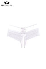 SMS493 - Quần lót xẻ đáy thiết kế dây eo đính nơ cực sexy