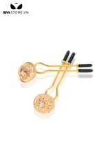 SMT034 - kẹp ti màu vàng có thể điều chỉnh với hoạ tiết nổi bật