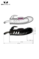 SMT1467 - Bao cao su đôn dên có đầu bo tròn gân và gai dài 13cm