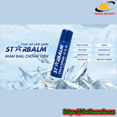 Chai xịt lạnh Starbalm Cold Spray giảm đau, chống viêm (150ml)