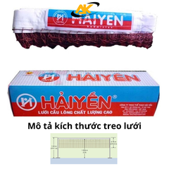 Lưới cầu lông Hải Yến đạt tiêu chuẩn thi đấu, phong trào và luyện tập trong nhà hoặc ngoài trời