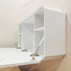 Bàn học gấp gọn treo tường khung kệ ngăn hộp Bagan THL