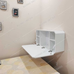 Bàn học gấp gọn treo tường khung kệ ngăn hộp Bagan THL