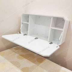 Bàn học gấp gọn treo tường khung kệ ngăn hộp Bagan THL