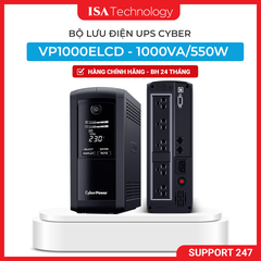 Bộ lưu điện UPS CyberPower VP1000ELCD 1000VA/550W tương thích PC , NAS  DS224+ DS423+