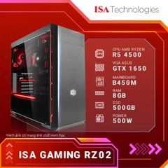 ISA Gaming RZ02 (Ryzen5 4500/ Mainboard B450M/ GTX 1650/ 8GB RAM/ 500GB SSD/ 500W)