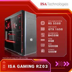 ISA Gaming RZ03 (Ryzen5 5500/ Mainboard B450M/ GTX 1650/ 8GB RAM/ 500GB SSD/ 500W)