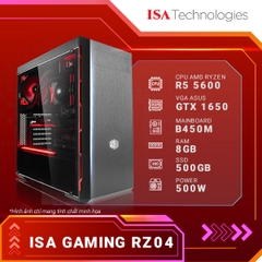 ISA Gaming RZ04 (Ryzen5 5600/ Mainboard B450M/GTX 1650/ 8GB RAM/ 500GB SSD/ 550W)