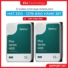 Ổ cứng HDD HAT3310 12TB dành cho NAS Synology - 7200rpm, 512MB cache, SATA 6Gb/s, bảo hành 36 tháng