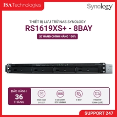 Thiết bị lưu trữ Nas Synology RS1619XS+ 8-bay (up to 12-bay)