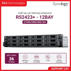 Thiết bị lưu trữ Nas Synology RS2423+ - 12 Bay (up to 24-bay)