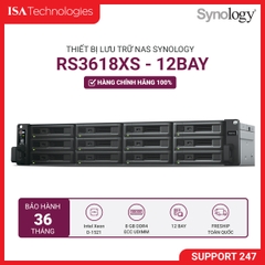Thiết bị lưu trữ Nas Synology RS3618XS 12-bay (up to 36-bay)