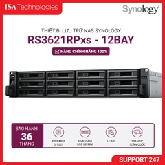 Thiết bị lưu trữ Nas Synology RS3621RPXS 12-bay (up to 36-bay)