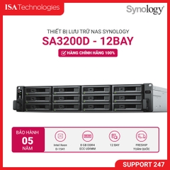Thiết bị lưu trữ Nas Synology SA3200D 12-bay (up to 36-bay)