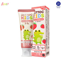 Kem đánh răng trẻ em từ 2-5 tuổi Zettoc Kids Toothpaste Strawberry 70g