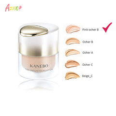 Kem nền cao cấp, siêu mịn, che phủ hoàn hảo Kanebo The Cream Foundation màu sáng hồng Pink Ocher B 30ml