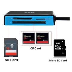 Đầu đọc thẻ nhớ đa năng  Micro SD  SD CF (Đen) USB 3.0 SSK SCRM330