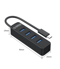 Bộ chia USB Hub 4 cổng USB 3.0 Type C  Orico TWC3-4A - Hàng Chính Hãng