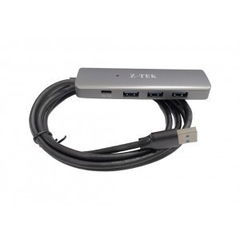 Bộ chia Hub USB 4 cổng USB 3.0 + Sạc Type C Ztek ZY453 dài 0.5m 1m 1.5m