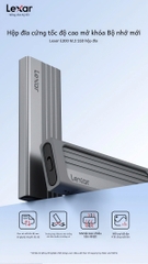 Hộp(Box) đựng ổ cứng M2 NVME Lexar E300 Cổng Type C 10Gbs biến ổ cứng NVME thành ổ cứng di động