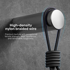 Unitek Cáp sạc điện thoại Type C sang 3 đầu Iphone/Type C/Micro B Unitek C14101AGY 20W dài 1.5m màu xám