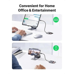 Ugreen Đầu đọc thẻ SD/TF kèm OTG USB Type C Ugreen CM387 80798 vỏ nhôm cao cấp